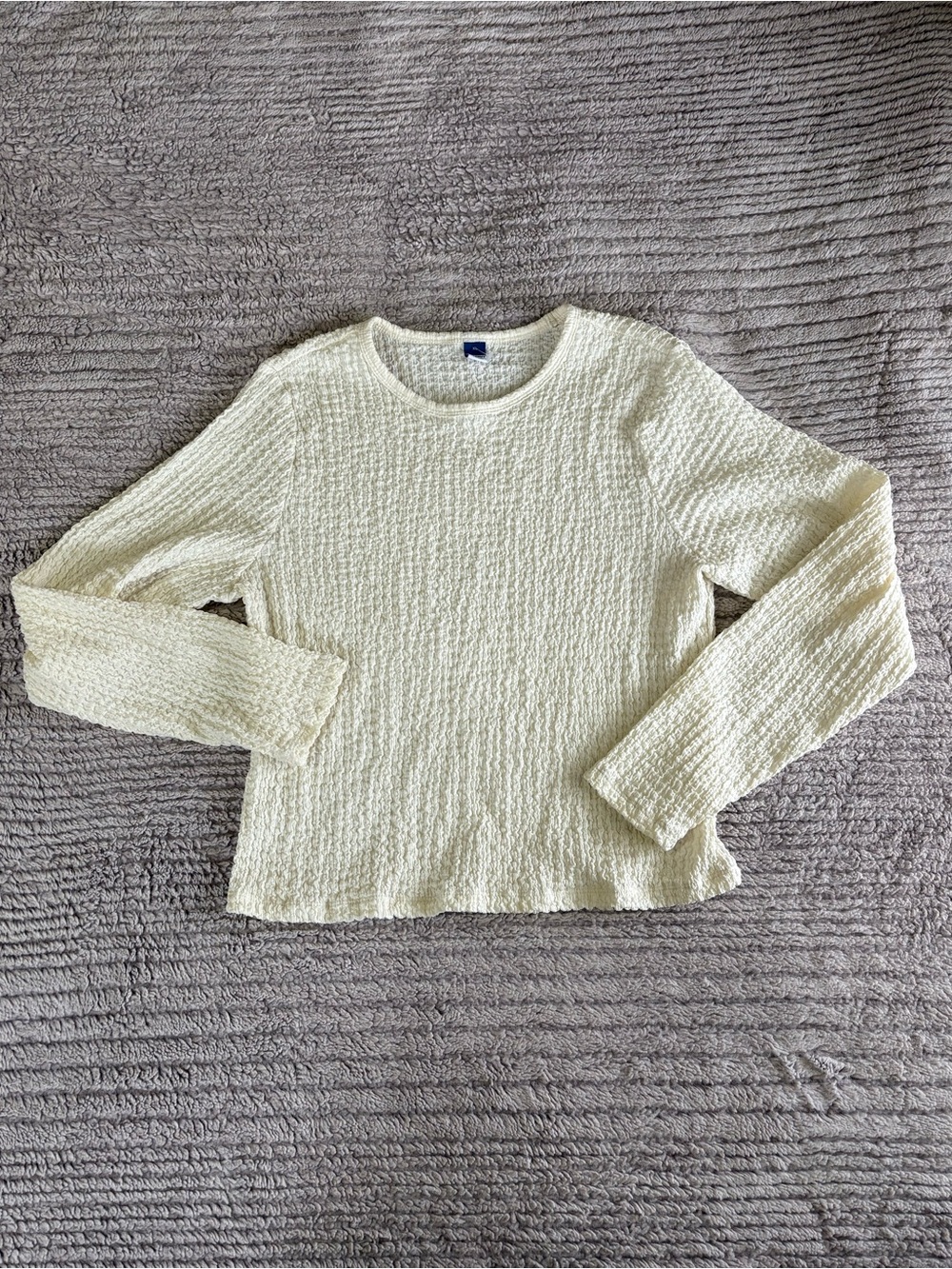 Old Navy Basic White Long Sleeve Top Size XL